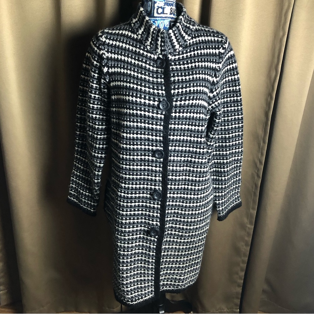 Gio & Gio Made in Italy Knit Button Front Sweater Jacket